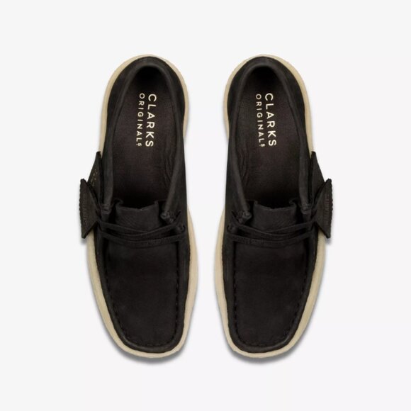 Clarks Originals Wallabee Cup - Black Nubuck - Size W8 - Picture 5 of 12